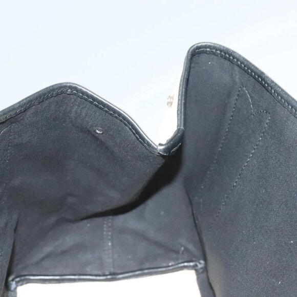 BALENCIAGA Navy Cabas S Hand Bag Canvas Black White 339933 Auth 129400 - Picture 12 of 16